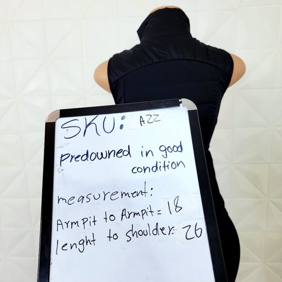 Lululemon Women's Black Down For It All Windproof Sleeveless Puffer Vest Size 6 - Picture 7 of 8